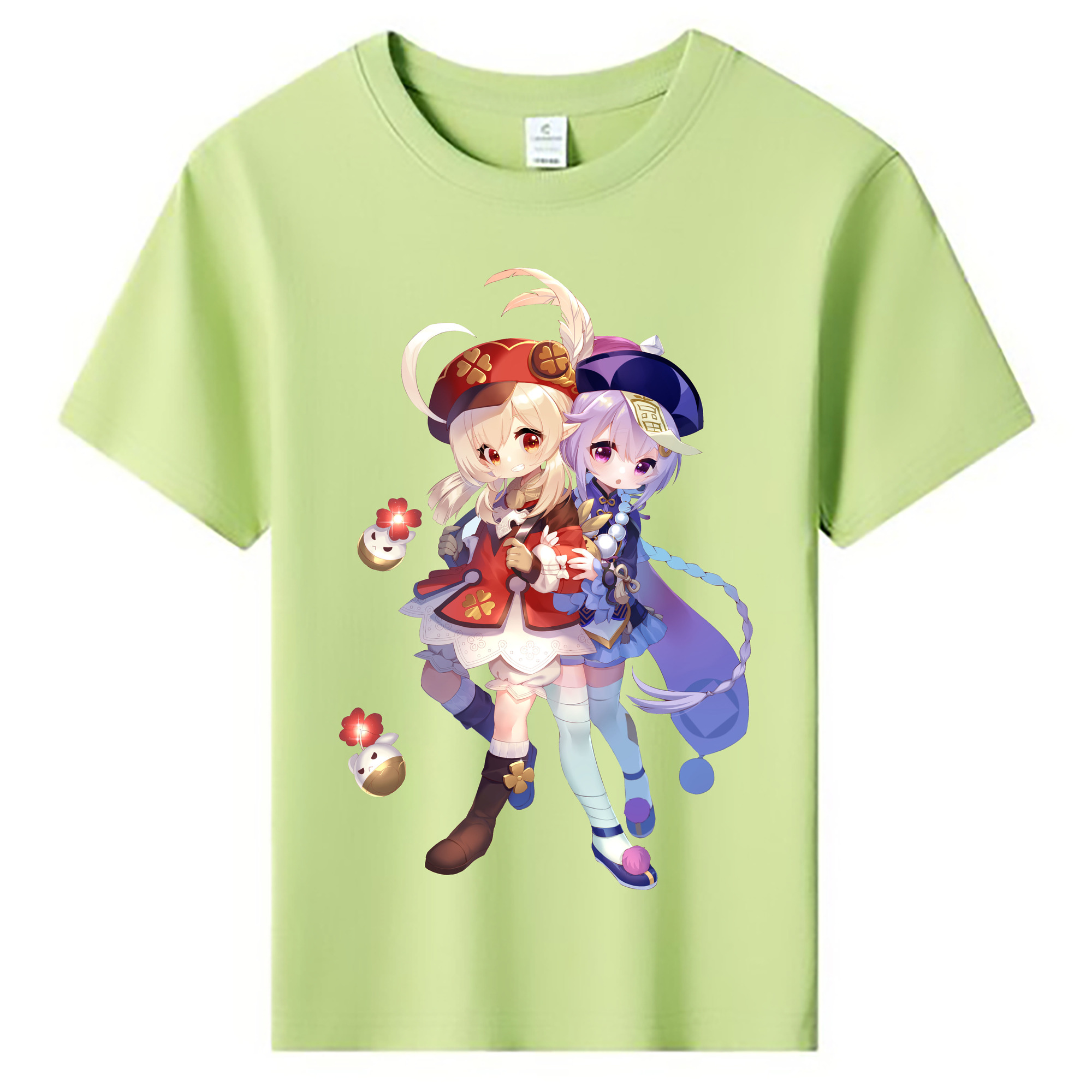 げんし神 七七 なな  genshin Nana 綿100％キッズTシャツ（フロントプリント）